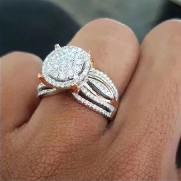 Jewelry - New S925 sterling sliver 2 Carat Diamond Ring